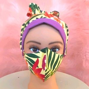 Reversible Scrub Cap and mask